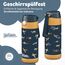 Jarlson® Trinkflasche Kinder Edelstahl Charli [MIT STROHHALM] - Thermosflasche Auslaufsicher - Thermoskanne - Water Bottle Kids - Thermo Trink Flasche für Schule & Kindergarten (350ml, Flugzeuge)