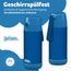 Jarlson® Trinkflasche Kinder Edelstahl Charli [MIT STROHHALM] - Thermosflasche Auslaufsicher - Thermoskanne - Water Bottle Kids - Thermo Trink Flasche für Schule & Kindergarten (350ml, Blau)