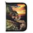 Theonoi Federmäppchen Federtasche Federmappe Mäppchen Etui 2 Fach Doppeldecker GEFÜLLT (Dinosaurier Dino)