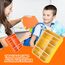 SWVIODMT Brotdose Kinder mit Fächern - 1330 ml Fassungsvermögen, auslaufsichere Bento-Box für Kinder, mit 5 Fächern, perfekt für Mädchen und Jungen - ideal für Schule und Kindergarten (Orange)