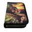 Theonoi Federmäppchen Federtasche Federmappe Mäppchen Etui 2 Fach Doppeldecker GEFÜLLT (Dinosaurier Dino)