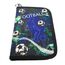 Theonoi Federmäppchen Federtasche Federmappe Mäppchen Etui 2 Fach Doppeldecker Schüleretui Stifteetui GEFÜLLT (Fußballl Fussball)