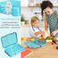 My Vesperbox® Brotdose für Kinder mit Fächern [LEN] - Lunchbox mit Trennfächern - Bento Box - Jausenbox - Brotzeitbox für Schule & Kindergarten - Vesperdose für Jungen & Mädchen