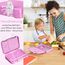 My Vesperbox® Brotdose für Kinder mit Fächern [LEN] - Lunchbox mit Trennfächern - Bento Box - Jausenbox - Brotzeitbox für Schule & Kindergarten - Vesperdose für Jungen & Mädchen