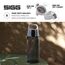 SIGG - Trinkflasche Kinder - Viva One Anthrazit - Für Kohlensäurehaltige Getränke Geeignet - Auslaufsicher - Spülmaschinenfest - BPA-frei - Sport & Schule - Grau - 0,5L