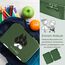 My Vesperbox – Len - Bento Box Kinder - Lunchbox mit 4+2 Fächern - extrem robust – Brotdose – Brotbox ideal für Kindergarten und Schule (Dunkelgrün Fuchs)