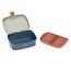 LÄSSIG Kinder Lunchbox Brotdose mit herausnehmbarer Unterteilung, BPA-frei/Happy Prints, Blau