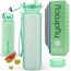 Hydracy Trinkflasche mit Fruchteinsatz - 1L Wasserflasche - BPA-freie Trinkflasche mit Zeitmarkierung Auslaufsichere Sportflasche - Kondensationsfrei für Sport und Outdoor