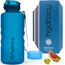 Hydracy Trinkflasche mit Fruchteinsatz - 2L Wasserflasche - BPA-freie Trinkflasche mit Zeitmarkierung Auslaufsichere Sportflasche - Kondensationsfrei für Sport und Outdoor