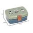 LÄSSIG Kinder Lunchbox Brotdose mit herausnehmbarer Unterteilung, BPA-frei/Happy Prints, Blau