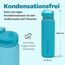 Hydracy Trinkflasche mit Fruchteinsatz - 1L Wasserflasche - BPA-freie Trinkflasche mit Zeitmarkierung Auslaufsichere Sportflasche - Kondensationsfrei für Sport und Outdoor