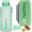 Hydracy Trinkflasche mit Fruchteinsatz - 2L Wasserflasche - BPA-freie Trinkflasche mit Zeitmarkierung Auslaufsichere Sportflasche - Kondensationsfrei für Sport und Outdoor