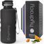 Hydracy Trinkflasche mit Strohhalm und Zeitmarkierung - 2L Wasserflasche - BPA-freie Trinkflasche - Auslaufsichere Sportflasche - Kondensationsfrei für Sport und Outdoor