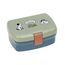 LÄSSIG Kinder Lunchbox Brotdose mit herausnehmbarer Unterteilung, BPA-frei/Happy Prints, Blau