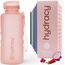 Hydracy Trinkflasche mit Strohhalm und Zeitmarkierung - 2L Wasserflasche - BPA-freie Trinkflasche - Auslaufsichere Sportflasche - Kondensationsfrei für Sport und Outdoor