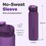 Hydracy Trinkflasche mit Fruchteinsatz - 500ml Wasserflasche - BPA-freie Trinkflasche mit Zeitmarkierung Auslaufsichere Sportflasche - Kondensationsfrei für Sport und Outdoor
