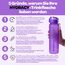 Hydracy Trinkflasche mit Fruchteinsatz - 500ml Wasserflasche - BPA-freie Trinkflasche mit Zeitmarkierung Auslaufsichere Sportflasche - Kondensationsfrei für Sport und Outdoor