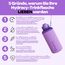 Hydracy Trinkflasche mit Fruchteinsatz - 2L Wasserflasche - BPA-freie Trinkflasche mit Zeitmarkierung Auslaufsichere Sportflasche - Kondensationsfrei für Sport und Outdoor