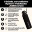 Hydracy Trinkflasche mit Strohhalm und Zeitmarkierung - 1L Wasserflasche - BPA-freie Trinkflasche - Auslaufsichere Sportflasche - Kondensationsfrei für Sport und Outdoor