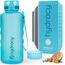 Hydracy Trinkflasche mit Fruchteinsatz - 2L Wasserflasche - BPA-freie Trinkflasche mit Zeitmarkierung Auslaufsichere Sportflasche - Kondensationsfrei für Sport und Outdoor