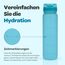 Hydracy Trinkflasche mit Fruchteinsatz - 1L Wasserflasche - BPA-freie Trinkflasche mit Zeitmarkierung Auslaufsichere Sportflasche - Kondensationsfrei für Sport und Outdoor