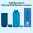 Hydracy Trinkflasche mit Fruchteinsatz - 2L Wasserflasche - BPA-freie Trinkflasche mit Zeitmarkierung Auslaufsichere Sportflasche - Kondensationsfrei für Sport und Outdoor