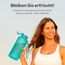 Hydracy Trinkflasche mit Fruchteinsatz - 2L Wasserflasche - BPA-freie Trinkflasche mit Zeitmarkierung Auslaufsichere Sportflasche - Kondensationsfrei für Sport und Outdoor
