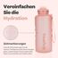 Hydracy Trinkflasche mit Strohhalm und Zeitmarkierung - 2L Wasserflasche - BPA-freie Trinkflasche - Auslaufsichere Sportflasche - Kondensationsfrei für Sport und Outdoor