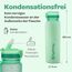 Hydracy Trinkflasche mit Strohhalm und Zeitmarkierung - 1L Wasserflasche - BPA-freie Trinkflasche - Auslaufsichere Sportflasche - Kondensationsfrei für Sport und Outdoor