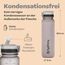 Hydracy Trinkflasche mit Strohhalm und Zeitmarkierung - 1L Wasserflasche - BPA-freie Trinkflasche - Auslaufsichere Sportflasche - Kondensationsfrei für Sport und Outdoor