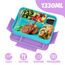 SWVIODMT Brotdose Kinder mit Fächern 1300 ml Lunchbox für Kinder, Auslaufsichere Lunchbox mit 5 Fächern, Snackbox für Mädchen & Jungen, perfekt für Schule, Kindergarten (Macaron Lila)