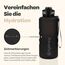 Hydracy Trinkflasche mit Strohhalm und Zeitmarkierung - 2L Wasserflasche - BPA-freie Trinkflasche - Auslaufsichere Sportflasche - Kondensationsfrei für Sport und Outdoor