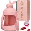 Hydracy Wasserflasche mit Aufbewahrungstasche und Strohhalm, groß, 2,3 l, BPA-frei, motivierende Wasserflasche mit Zeitmarkierung, auslaufsichere Sportflasche, ideal für Fitness oder Sport und Outdoor