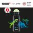 SIGG - Alu Trinkflasche Kinder - KBT Glow Dinosaurs - Leuchtet im Dunkeln - Auslaufsicher & Bruchsicher - Federleicht - BPA-frei - Klimaneutral Zertifiziert - Sport & Schule - Schwarz mit Dinos - 0,3L