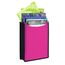 HERMA Heftbox A4 Schulranzen oben offen, 34,5 x 26 x 7 cm, Kunststoff Schulheftbox in pink für Schnellhefter, Bücher, Schulhefte, Blöcke & Unterlagen, stabile Kinder Heftmappe für den Rucksack