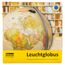 Idena 22904 - Leuchtglobus, im antiken Stil, mit LED Beleuchtung und Ein- und Ausschalter, Durchmesser ca. 30 cm, physikalisches und politisches Kartenbild