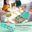 My Vesperbox – Jin - Bento Box Kinder - Lunchbox - extrem robust – Brotdose – Brotbox ideal für Kindergarten und Schule (Türkis - Schildkröte)