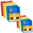 perfect line 50 Hefthüllen DIN-A4 & A5, 5 Farben, Heftumschlag transparent genarbt, je 25x Heftschoner A4 & A5 aus recyclebarem PP, dokumentenecht (Set zu je 25 Stk.)