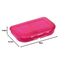Herlitz Brotdose pink, mit 2 Fächern – Kunststoff-Lunchbox für Kinder, spülmaschinenfest & BPA-frei, passend für Herlitz Schulranzen