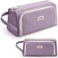 KALIDI Federmäppchen Mäppchen Federtaschen 2 Fächer, extra groß Pencil Case Stifte Etui Schule, Aesthetic Federmäppchen Mäppchen für Mädchen und Jungen, Nylon Lila