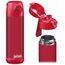 Jarlson® Trinkflasche Kinder Edelstahl MALI [THERMOSFLASCHE] - Kindertrinkflasche Auslaufsicher - Thermoskanne Kohlensäure geeignet - Thermo Trink Flasche für Schule & Kindergarten (500ml, Rot)