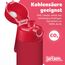 Jarlson® Trinkflasche Kinder Edelstahl MALI [THERMOSFLASCHE] - Kindertrinkflasche Auslaufsicher - Thermoskanne Kohlensäure geeignet - Thermo Trink Flasche für Schule & Kindergarten (500ml, Rot)
