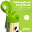 Jarlson® Trinkflasche Kinder Edelstahl MALI [THERMOSFLASCHE] - Kindertrinkflasche Auslaufsicher - Thermoskanne Kohlensäure geeignet - Thermo Trink Flasche für Schule & Kindergarten (350ml, Panda)