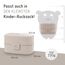 BJORKI® Bento Box für Kinder inkl. BONUS Namensticker - Auslaufsichere Lunchbox mit Fächern - Nachhaltige Brotdose Kinder für Kindergarten & Schule - Die Jausenbox für unterwegs. (Pastell Beige)
