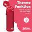 Jarlson® Trinkflasche Kinder Edelstahl MALI [THERMOSFLASCHE] - Kindertrinkflasche Auslaufsicher - Thermoskanne Kohlensäure geeignet - Thermo Trink Flasche für Schule & Kindergarten (500ml, Rot)