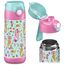 Jarlson® Trinkflasche Kinder Edelstahl MALI [THERMOSFLASCHE] - Kindertrinkflasche Auslaufsicher - Thermoskanne Kohlensäure geeignet - Trink Flasche für Schule & Kindergarten (350ml, Meerjungfrau)