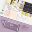 KALIDI Federmäppchen Mäppchen Federtaschen 2 Fächer, extra groß Pencil Case Stifte Etui Schule, Aesthetic Federmäppchen Mäppchen für Mädchen und Jungen, Nylon Lila