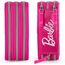 Clondo 3-Fach Federmäppchen für Barbie Fan – 45-teilig, komplett gefüllt – mit Schere, Kleber, Buntstiften, Filzstifte – Rosa – ideal für Schule & als Geschenk Mädchen