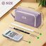 KALIDI Federmäppchen Mäppchen Federtaschen 2 Fächer, extra groß Pencil Case Stifte Etui Schule, Aesthetic Federmäppchen Mäppchen für Mädchen und Jungen, Nylon Lila