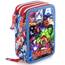Clondo Jungen 3-Fach Federmäppchen für Avengers Fan – 45-teilig, komplett gefüllt – mit Schere, Kleber, Buntstiften 3.0 – Blau – ideal für Schule & als Geschenk – Iron Man, Captain America, Hulk